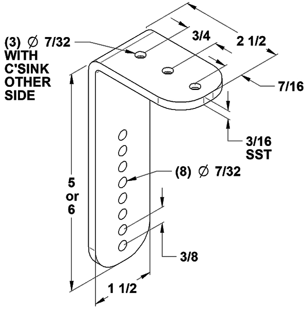 bracket drawing