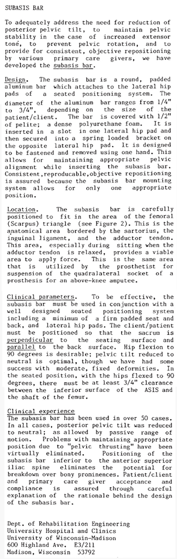 Subasis Additional Info